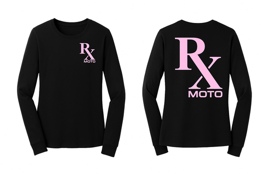 RX Moto Breast Cancer Awareness Women’s District Long Sleeve T-Shirt (crew neck)
