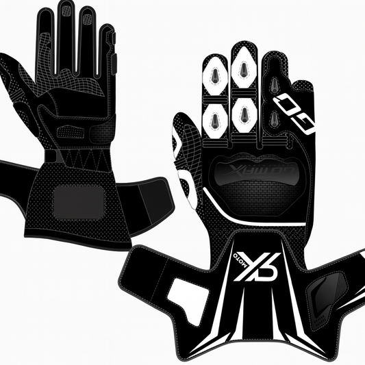 RX Moto Stealth Leather Gloves (gauntlet)
