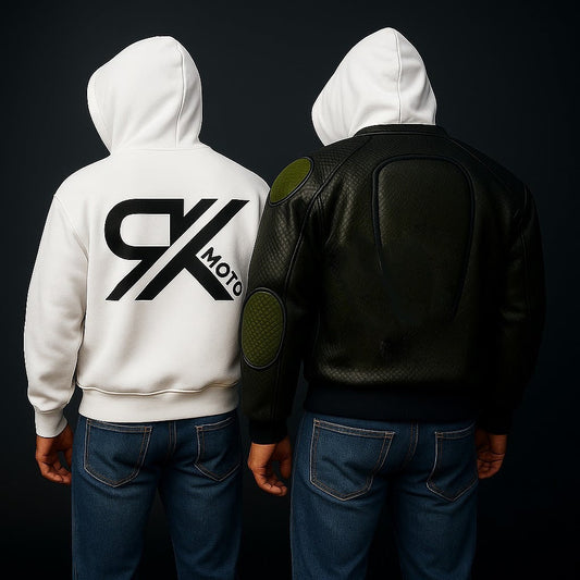 RX Moto Armored Hoodie (White)